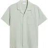 Ag Foster Cotton & Linen Blend Camp Shirt