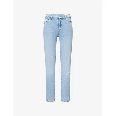 Ag G Womens Mari High-rise Slim-leg Denim Jeans Barclay Street
