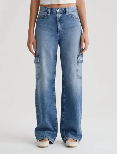 Ag Gatina Wide Leg Cargo Jeans In Exile