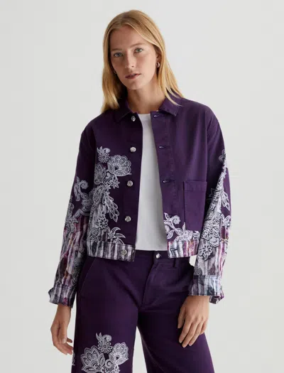 Ag Genni Jacket In Lady Koo Wine