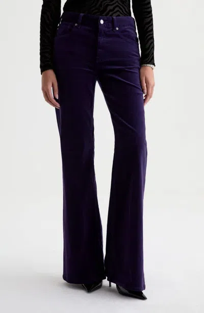 Ag Georgia High Waist Flare Jeans In Purple