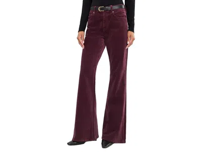 Ag Georgia Relaxed Flare In Jazz Berry Women's Jeans Jazz Berry: 26, Cotton/denim/elastane In Purple