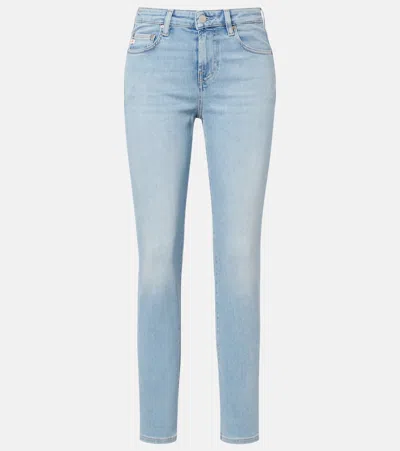 Ag Girlfriend Skinny Jeans In Blue
