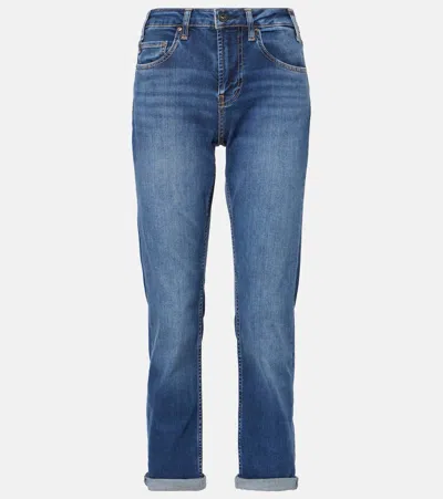 Ag Girlfriend Slim Jeans In Blue