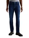 Ag Everett Denim Slim Straight Jean In Night Crescent In Blue