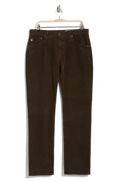 Ag Graduate Straight Leg Corduroy Pants In 1 Year Sulfur Molasses