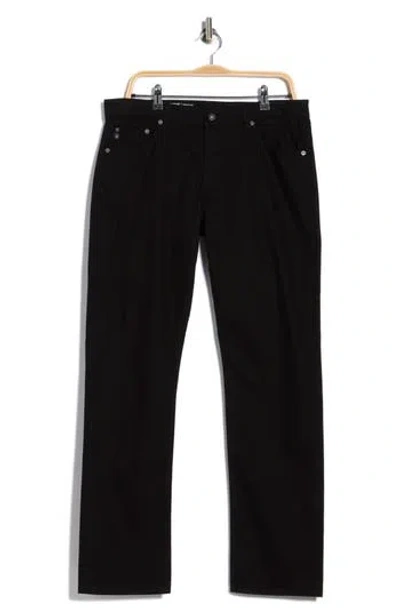 Ag Graduate Tailored Straight Leg Jeans In Black