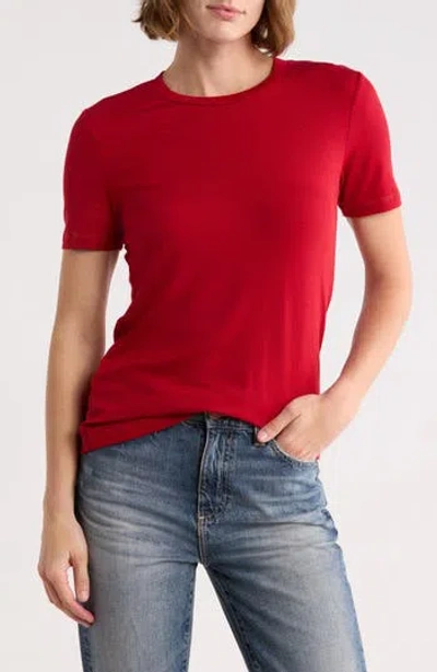 Ag Gray Boy Ribbed T-shirt In Red