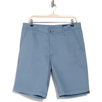 Ag Griffin Geo Print Chino Shorts In Blue