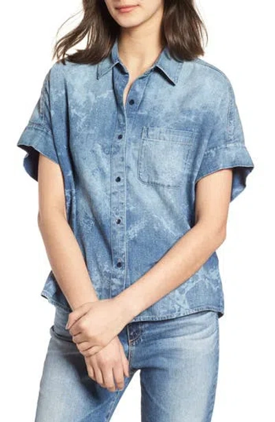 Ag Hadley Denim Shirt In Blue