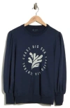 Ag Hailey Graphic Sweatshirt In Brown