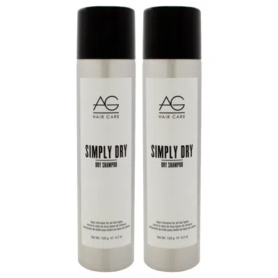 Ag Hair Cosmetics Simply Dry Shampoo By  For Unisex - 4.2 oz Dry Shampoo - Pack Of 2 In Multi