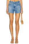 Ag Halle Denim Shorts In Flashback In Multi