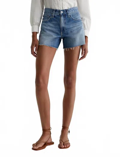 Ag Halle High Rise Relaxed Short In Gemini Blue