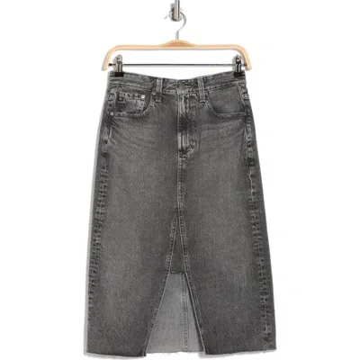 Ag Haruko Denim A-line Skirt In Distortion
