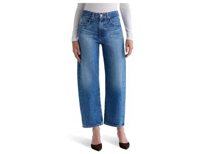 Ag Hattie High Rise Barrel In Candid In Blue