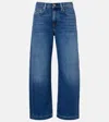 Ag Hattie High-rise Barrel-leg Jeans In Blue