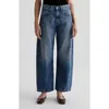 Ag Hattie High Waist Ankle Wide Barrel Leg Jeans In Palace
