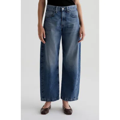Ag Hattie High Waist Ankle Wide Barrel Leg Jeans In Palace
