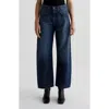 Ag Hattie High Waist Ankle Wide Barrel Leg Jeans In Belem