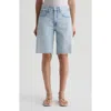 Ag Hattie High Rise Bermuda Shorts In Sunfaded Destructed