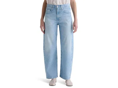 Ag Hattie High-rise Barrel In Allusion Destructed In Blue