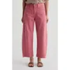 Ag Hattie Raw Hem High Waist Crop Barrel Jeans