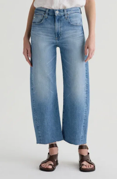 AG AG HATTIE RAW HEM HIGH WAIST CROP BARREL JEANS