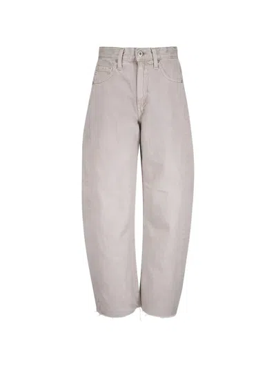 Ag Hattie Raw-hem Jeans In Purple