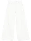 Ag Saige High Waist Ankle Wide Leg Jeans In White