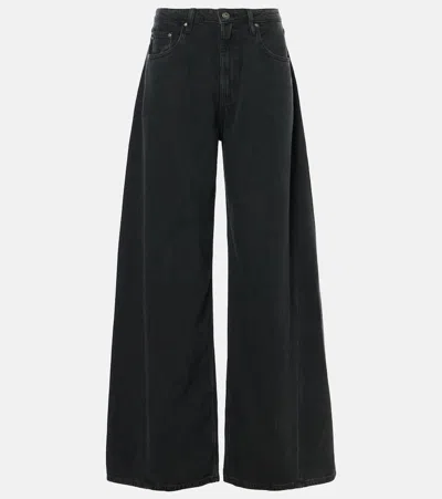 Ag Helsinki Wide-leg Jeans In Black