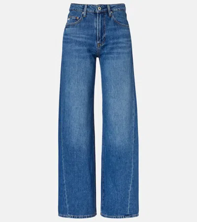Ag Helsinki Wide-leg Jeans In Blue
