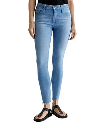 Ag High Rise Ankle Skinny Jeans In Palm Beach