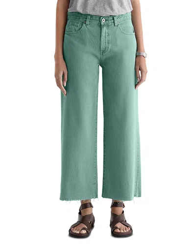 Ag High Rise Ankle Wide Leg Jeans In Sulfur Sun In Multi
