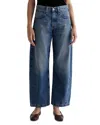 Ag Hattie High Waist Ankle Wide Barrel Leg Jeans In Bari