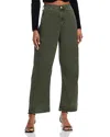 Ag Saige Wide Leg Crop Jeans Dark Thyme In Sulfur Dark