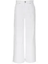 Ag High-rise Five-pockets Jeans In White