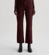 Ag Farrah Boot Crop Jeans In Hi-white Pinot Noir In Multi