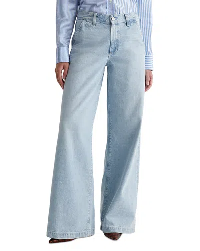 Ag High Rise Low Slung Palazzo Jeans In Idol