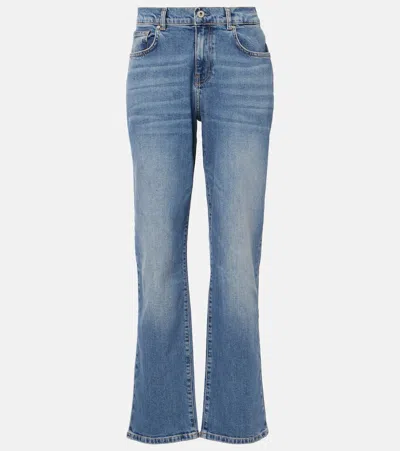 Ag High-rise Straight Jeans In Beatrixlaan