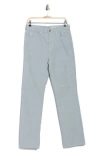 Ag High Waist Straight Leg Jeans In Gray