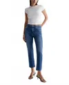 Ag Hutton Crew Top In Ex-white In White