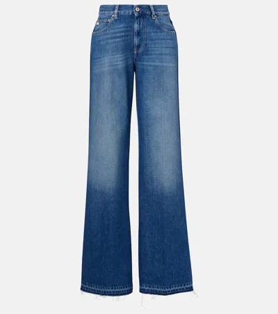 Ag Hyeres Wide-leg Jeans In Blue