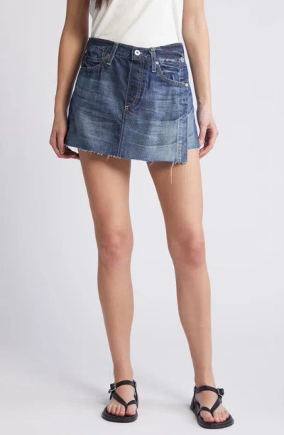 Ag Ira Denim Miniskirt In Acropolis