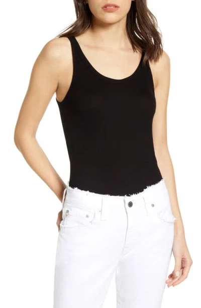 Ag Jger Ribbed Tank Top In Black