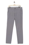 Ag Jamison Grid Print Slim Fit Pants In Gray
