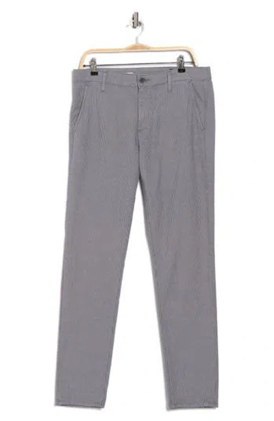 Ag Jamison Grid Print Slim Fit Pants In Gray