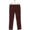 Ag Jamison Tailored Skinny Pants In Dark Sangria