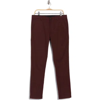 Ag Jamison Tailored Skinny Pants In Dark Sangria