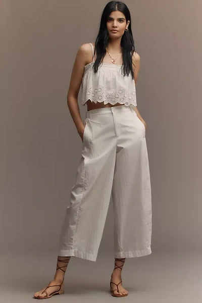 Ag Jasmin Taper Pants In White